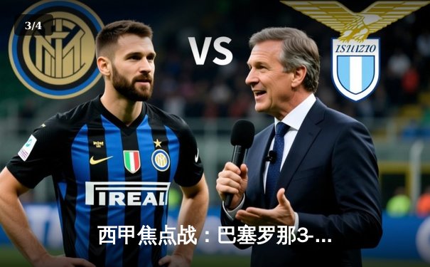 西甲焦点战：巴塞罗那3-2逆转皇家马德里，莱万多夫斯基梅开二度助球队登顶 - 3